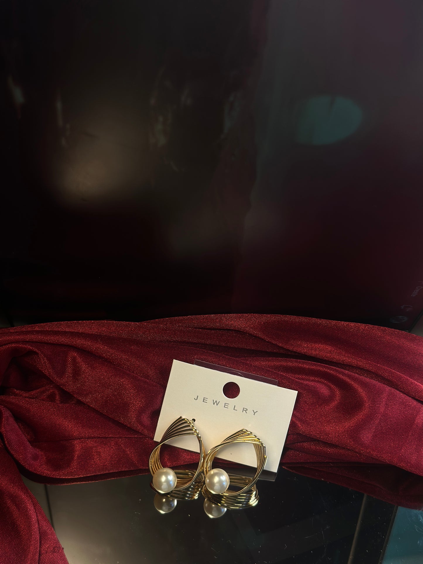 LUNA TWIST PEARL HOOP'S EARRING'S